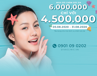 GIẢM 1.500.000VNĐ CHO GÓI TÀI KHOẢN CÁC DỊCH VỤ CHĂM SÓC DA THẨM MỸ DIVA